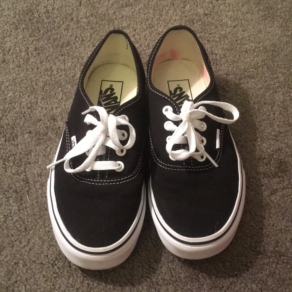 Black Authentic Vans